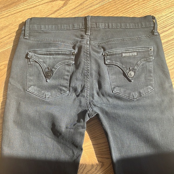 Hudson Womens Midrise Lydia Super Skinny Black Jeans Flap Button Pocket Size 28 - Picture 11 of 16